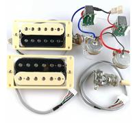 Double Coil Electric Pickup Of Alnico Electric Guitar Humbucker Pickups (B&N) With Pro Wiring Harness Pots & Switches For LP Guitar(E)