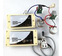 Double Coil Electric Pickup Of Alnico Electric Guitar Humbucker Pickups (B&N) With Pro Wiring Harness Pots & Switches For LP Guitar(B)