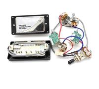 Double Coil Electric Pickup Set Of Alnico Electric Guitar Humbucker Pickups (B&N) With Pro Wiring Harness Pots & Switches For LP Electric Guitar(A)