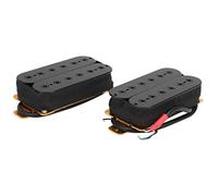 Double Coil Pickup, Ceramic Magnet Musical Instrument Accessory Nickel Pole Pieces with 6-String Magnetic Column Humbucker for Electric Guitars
