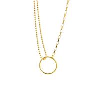 Double collier en argent Sterling 925 pour femmes, chaîne de clavicule circulaire Simple, accessoires bijoux fête mariage, cadeau petite amie