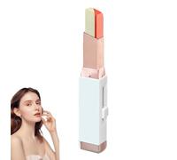 Double Color Eyeshadow Stick,2 in 1 Gradient Shimmer Eye Shadow Stick,Long Lasting & Waterproof Two Colour Eyeshadow Sticks,Easy Makeup Application for All-Day Wear (A)