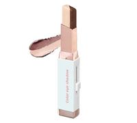 Double Color Eyeshadow Stick, Glitter Shimmer Eyeshadows Pen, Shimmer Cream Eyeshadow, Waterproof Two Colour Eye Shadow Sticks, Eye Makeup for Beginners (#02)