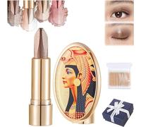 Double Color Light Luxury Eyeshadow Stick, 2024 New Dual-Tone Luxury Lazy Eyeshadow Stick, Waterproof Matte Glitter Eyeshadow Stick for Lazy People (4#)