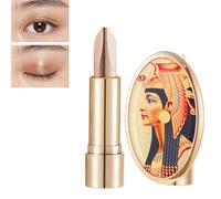 Double Color Light Luxury Eyeshadow Stick For Lazy People,2-in-1 Cream Eyeshadow Stick, Dual-Tone Eyeshadow Stick, Lazy Eyeshadow 2 Tone Stick, Waterproof and Long (02#)