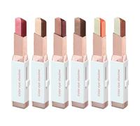 Double Colors Eyeshadow Stick, 2 in 1 Gradient Shimmer Dual Color Eye Shadow, Waterproof And Smudge-Proof, For Beginners And Daily Eye Makeup (6PCS)
