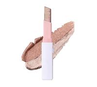 Double Colors Eyeshadow Stick, Double Color Glitter Shimmer Eyeshadow Pen, Rotating Upgraded Glitter Gradient Long Lasting Waterproof Shimmer Cream Eyeshadows (D)