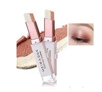 Double Colors Eyeshadow Stick, Glitter Shimmer Eyeshadow Pen Gradient Eye-shadow Waterproof Long Lasting Matte Eye Makeup Pen #06