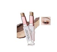 Double Colors Eyeshadow Stick, Glitter Shimmer Eyeshadow Pen Gradient Eye-shadow Waterproof Long Lasting Matte Eye Makeup Pen #04