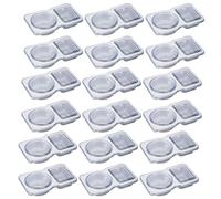 Double Compartment Containers - 30 Containers for Small Snacks with Lids | Condimi Container, Proof of Loss, Container Perry Transparent Portable Snack