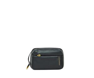 Double Compartment Toiletry Bag Mandarina Duck Eco Coated Noir 15x23x10 cm