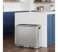 Double Compartments Trash Can