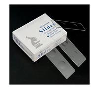 Double Concave Slides 50 PCS/Box Reusable Double Concave Blank Microscope Glass Slides for Preparation of Specimen