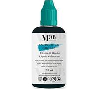 Double Concentrated Cosmetic Liquid Dyes Colourant Soap Colouring Colour for DIY Soap Making Bath Bomb Making Skin Safe (Turquoise, 30ml)