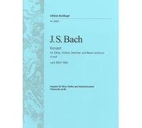 Double Concerto in D minor. Reconstruction based on BWV 1060 BWV 1060 Piano redu