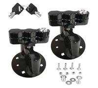 Double Container Security Locking Systems with Single Keys for Fuels Water Tanks Heavy Duty Metal Construction Camping Gear Locks Kit