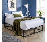 Platform Modern Metal Bed Frame Home Source Black Double