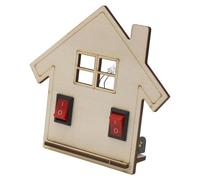 Double Control Light Experiment Kit | Basic Physics Science Electrical Circuit Wooden Model | STEM Education DIY Project for Students