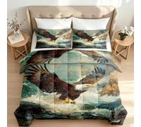 Double Coverless Duvet All Season Microfibre Quilt Bald Eagle
