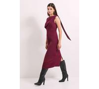 Double Crepe Caped Column Midi Dress Principles Wine 20
