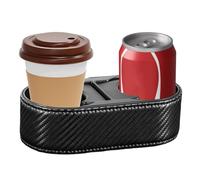Double Cup Holder, Automotive Fixed Beverage Bracket, Sturdy Fixed Console Organizer, Safe Beverage Organizer with Easy Installation, for Camping Trips, Travel, Driving, Bus, Golf Cart