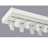 Double Curtain Ceiling Rail Track Pcv 240 Cm (L) Clips