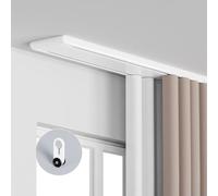 Double Curtain Rail Track Silent Heavy Duty Ceiling Curtain Rod Customizable Ideal for Living Room Smooth Glide Durable Design Easy Installation Stylish Home Decor