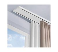 Double Curtain RailDurable Aluminum Ceiling Track for Bay Windows & BathroomsSleek Design Easy Installation Smooth Sliding for Living Rooms & More