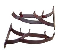 Double Curtain Rod Holders 2PCS/Lot Double Curtain Rod Bracket for 25-28mm Aluminum Alloy Window Blind Brackets, Holder for(Red)