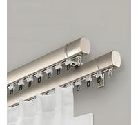 Double Curtain Track 1m 5m Wall Mounted Sturdy Glide System for Room Divider Ideal for Living Room Bedroom Hotel Use Versatile Curtain Rod Solution