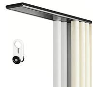 Double Curtain Track Black 2-Layer Ceiling-Mounted Aluminum Rail 2.6m/8.53ft Silent Glide Double Curtain Rod for Sliding Curtains Room Divider