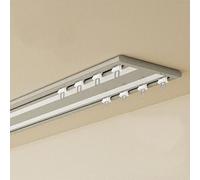Double Curtain Track Ceiling Mounted Curtain Rail Luxurious Heavy Luxurious Heavy Curtains Rails for Living Room Bed Room Closet and Sliding Door(Champagne,3.1M/10.2FT)