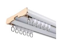 Double Curtain Track Durable Aluminum Ceiling Rail Customizable 15m Length Perfect for Bathroom & Living Room Partition Kits Strong & Versatile Design