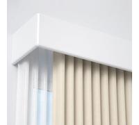 Double Curtain Track System - Integrated Wall-Mounted Track Box Silent Double Rail Adjustable Curtain Pulley Easy Installation Versatile Splicing Design for Home Décor