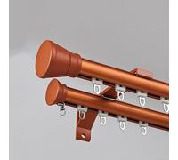 Double Curtain Track Wall Mounted Aluminum Rail - Adjustable 2m to 4.2m for Bay Windows Balcony & Living Room - Drapes Rod for Home Decor