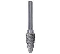 Double Cut Burrs File, YG8 Alloy, Arc Round Head Shape, for Welding, Engraving, Metal & Wood Carving, Die Grinder Bits