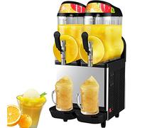 Double Cylinder Frozen Drink Machine, Commercial Slush Machine for Bar Cafeteria - Cold Drink Slush Machine, Juice Beer Maker