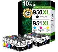 DOUBLE D 950XL 951XL Ink Cartridges Replacement for HP 950 951 Ink 10 Pack