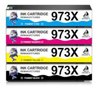 DOUBLE D 973X Ink Cartridges for HP 973 Ink 973X,Not Affected by Upgrade | Replacement for HP 973X Ink Cartridge,Work for HP Pagewide Pro 477dw 577dw 452dw 477dn 452dn 552dw P55250dw P57750d,4 Pack