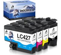 DOUBLE D LC427 Ink Cartridges Compatible for Brother LC427 Ink LC427XL for Brother MFC-J5955DW MFC-J6955DW MFC-J6957DW MFC-J6959DW HL-J6010DW MFCJ5955DW MFCJ6955DW MFCJ6957DW MFCJ6959DW HLJ6010DW