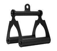 Double D Row Handle Ergonomic V Bar Attachment for Effective Cable Training At Home Gym - 1 X Carbon Steel Handle