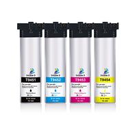 DOUBLE D T9451 Ink Cartridges Compatible with Epson T9451 T9452 T9453 T9454 Work for Epson WorkForce Pro WF-C5710DWF WF-C5790DWF WF-C5210DW WF-C5290DW WF-C5710 WF-C5790 (T9451-T9454 = 4PK)