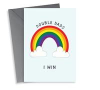 Double Dads | LGBTQ+ | Gay Pride | Father's Day Greetings Card