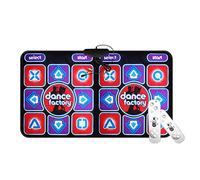 Double Dancing Mat Double User Wired Dance Mat Game Non-Slip with 2 Remote Controller Dancers Step Pads Yoga Game Blanket for Gymnastics Fitness