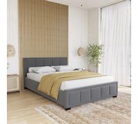 (Double, Dark Grey) Vida Designs Vanita Modern Fabric Bed UKFR