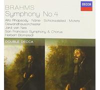Gewandhausorchester Leipzig San Francisco Symphony Chorus San Francisco Symphony Herbert Blomstedt - DOUBLE DECCA - Brahms: Symphony No.4, Alto Rhapsody