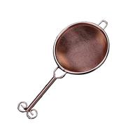 Double Deck Bar Cocktail Strainer 304 Stainless Steel Conical Cocktail Sieve Great for Removing Bits from Juice(Copper)