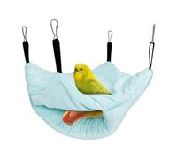 Double Deck Hammock - Warm Bird Bed for Cage, Cosy Nest House | Soft Cage Accessories for Playing, Sleeping, Hiding, Breeding, Sitting, Resting in the Bird House