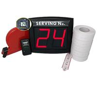 Double-digit LED Display + Radio Control Display + Dispenser with Ticket Included - Plug & Play "TURNIX" Door Queuing System ● Impretech International Group ● Made in Italy