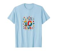 Double Digits 10 Club Birthday Celebration T-Shirt, Men, Baby Blue, XXL